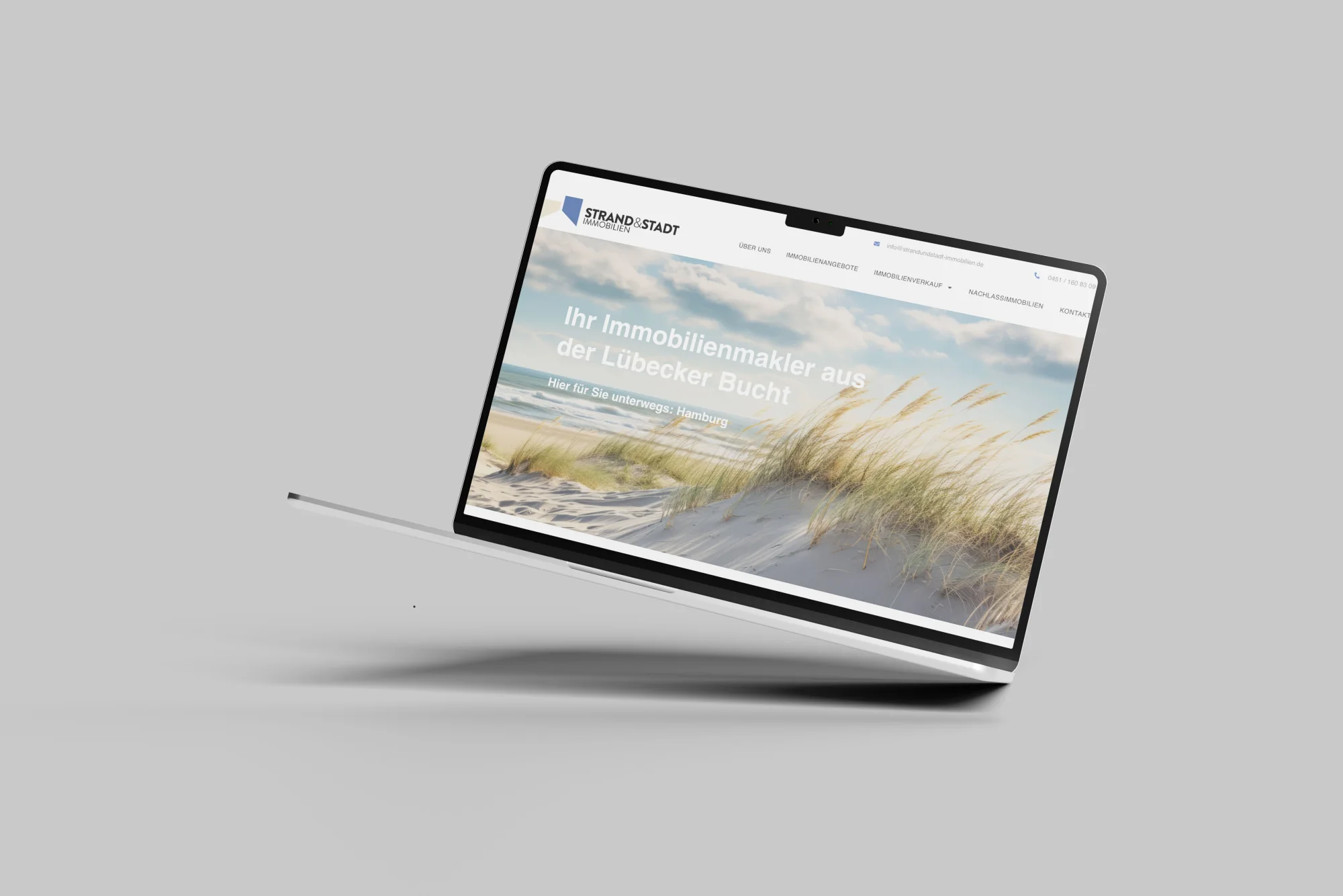 Strand & Stadt Immobilien — Website-Ansicht